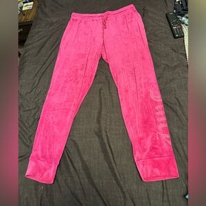 Juicy Couture Fuchsia Velour Lounge Pants